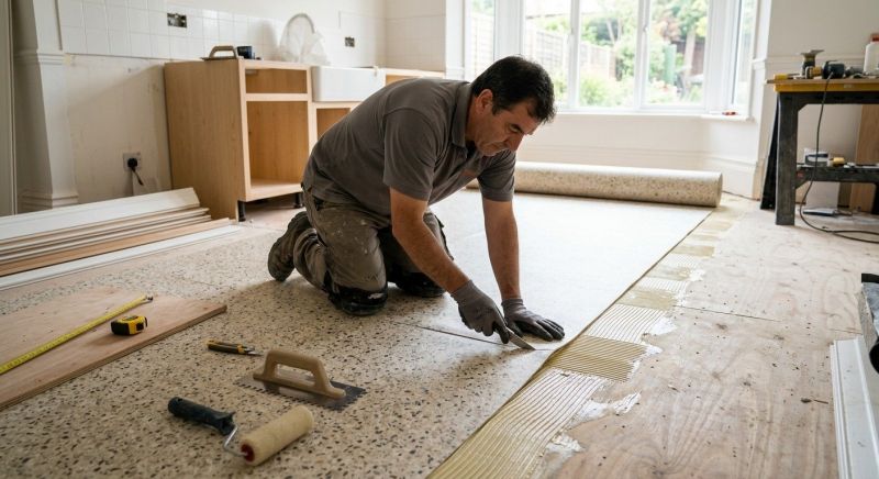 Linoleum Floor Installation in Rockwall County, TX
