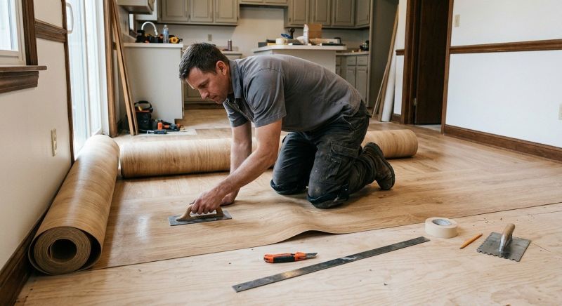 Sheet Flooring Installation in Frisco, TX