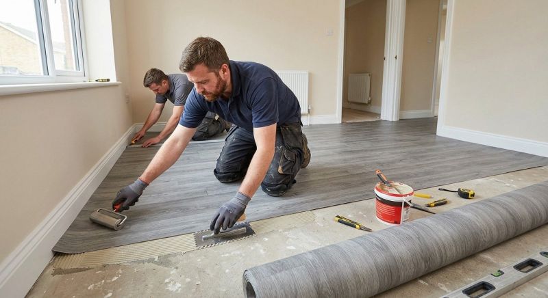Sheet Flooring Installation in Collin County, TX