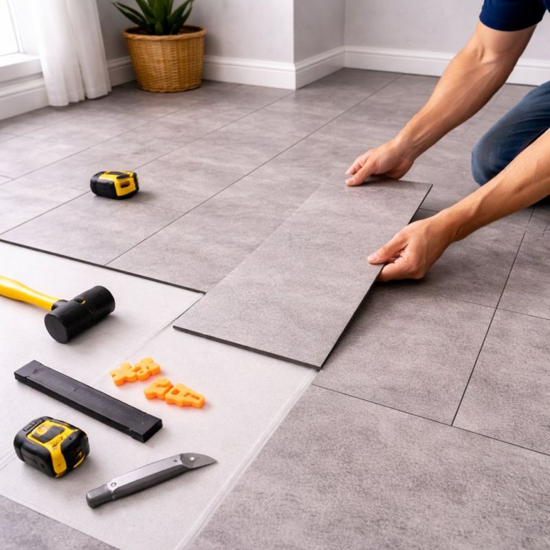 Vinyl Tile Installation in Collin County, TX